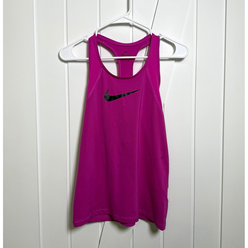 Nike Dri-FIT Women's Pink Racerback Tank Top Small activewear tennis preppy